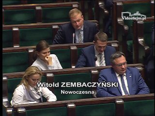 Poseł Witold Zembaczyński - Wystąpienie z dnia 16 listopada 2016 roku.