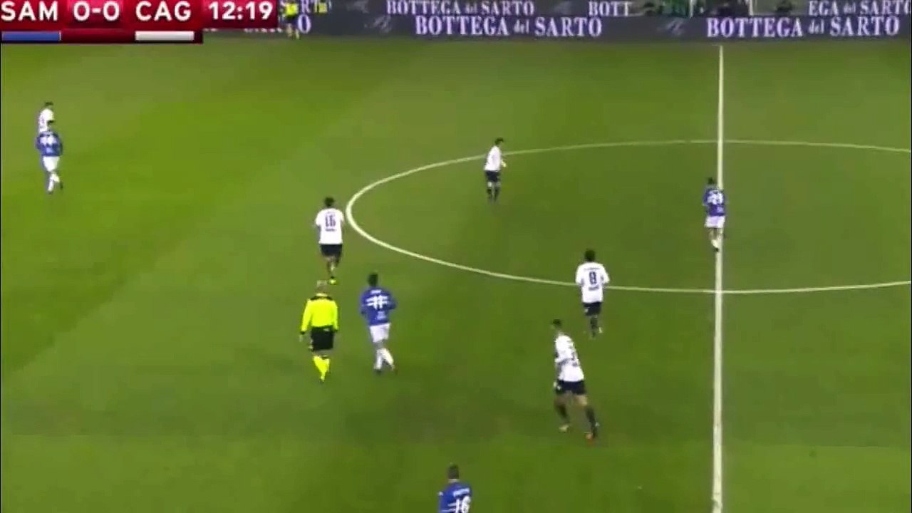 Ricky Alvarez - first Goal - Cagliari 0 - 1 Sampdoria & Coppa Italia 30⁄11⁄2016 HD