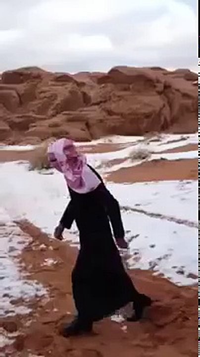Snow in Arabia