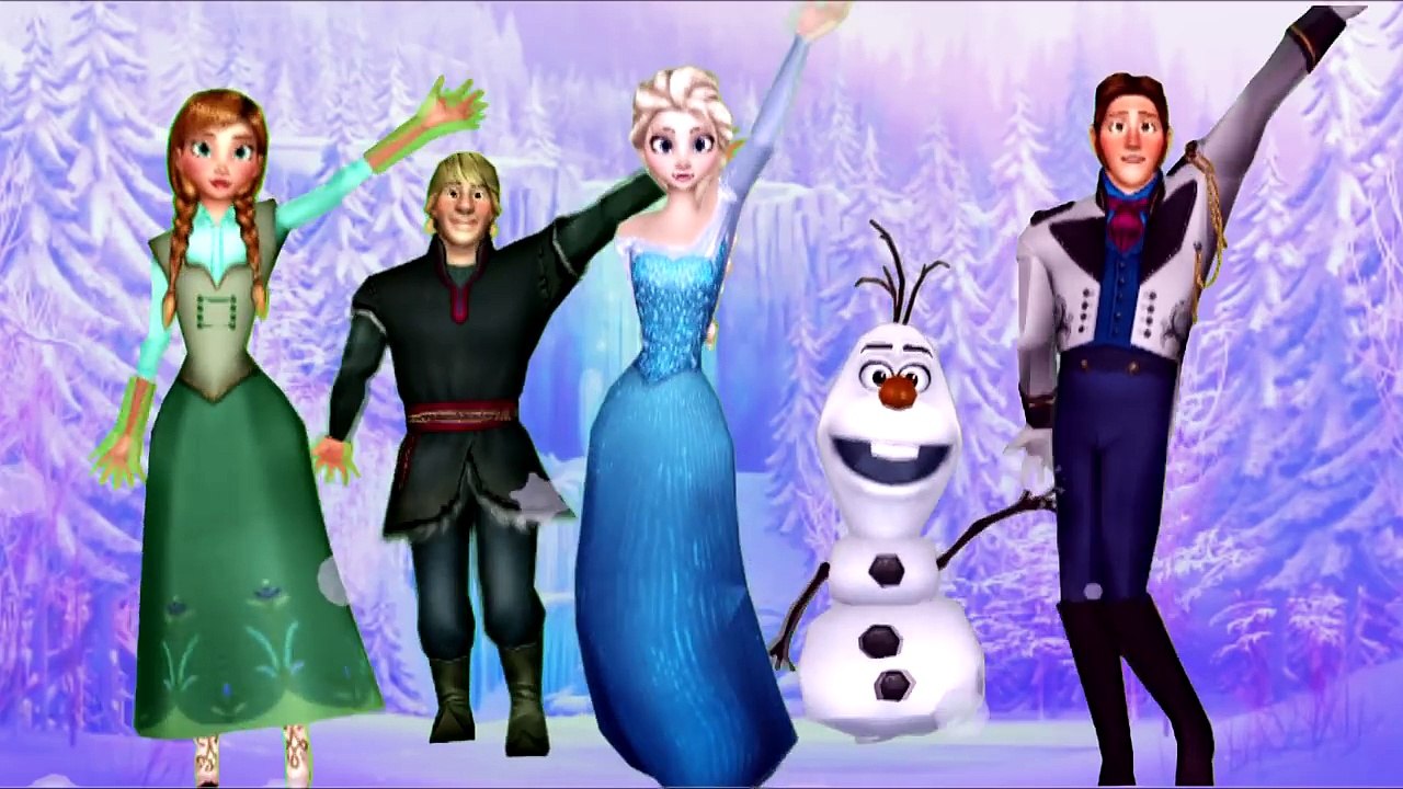 Frozen Super Finger Family 3d - Elsa and Anna Finger Family