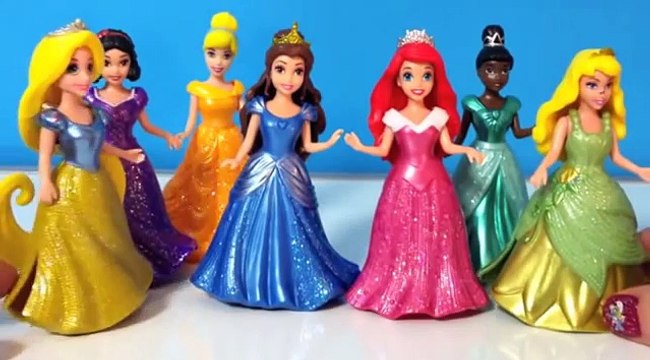 7 Disney Princess MagiClip Collection Rapunzel Cinderella Ariel Magic Clip Play Doh Plus Sparkle