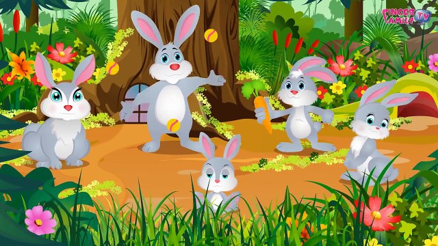 Rabbit Finger Family | Bunny Finger Family | Finger Family Rhymes | Nursery Rhymes For Children
