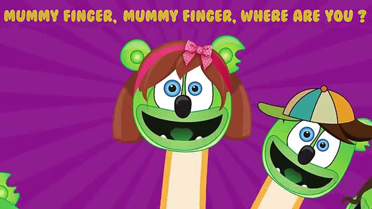 Gummy Bear Lollipop Finger Family Nursery Rhymes and Lyrics Видео