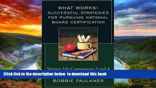 Pre Order Successful Strategies for Pursuing National Board Certification: Version 3.0, Components