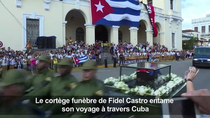 Cuba: Le cortège funèbre de Fidel Castro entame son voyage