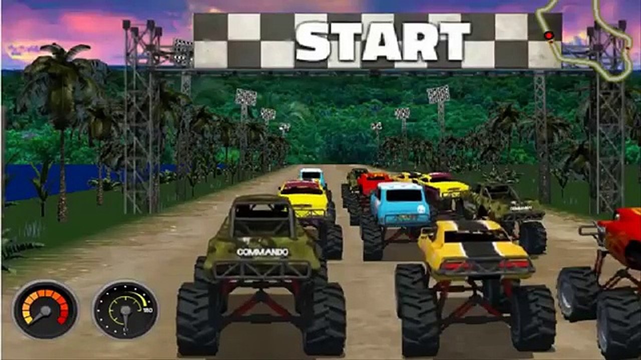 Kartun Game Permainan MOBIL BALAP TRUCK MONSTER | Kartun Anak Laki Laki @Daffa PlayGAMES