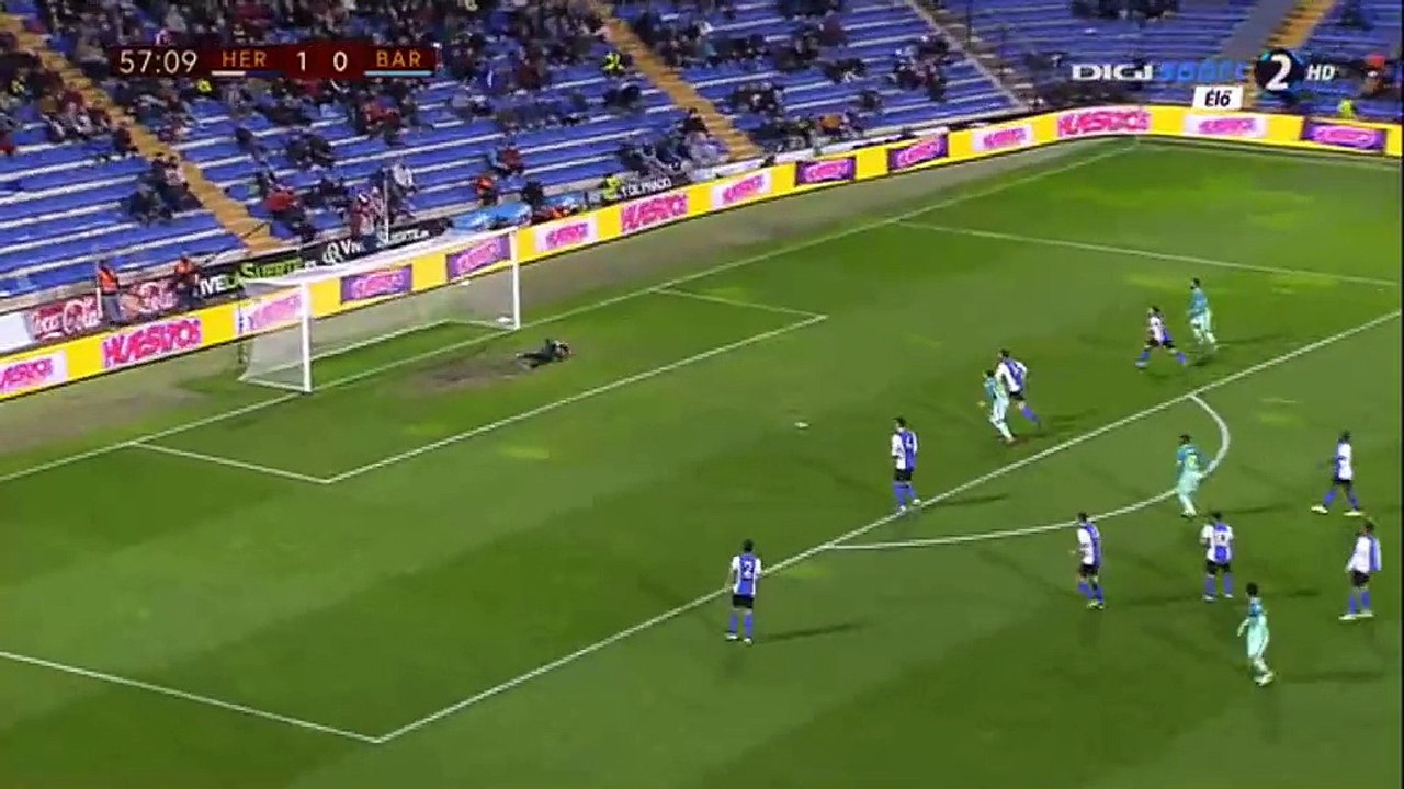 Carles Alena Goal HD - Hercules 1-1 Barcelona - 30.11.2016