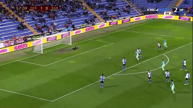 Carles Alena Goal HD - Hercules 1-1 Barcelona - 30.11.2016