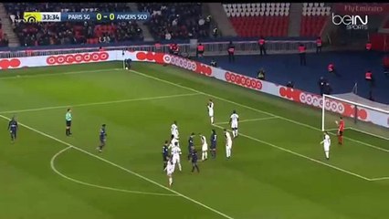 Thiago Silva GOAL HD - PSG 1-0 Angers 30.11.2016