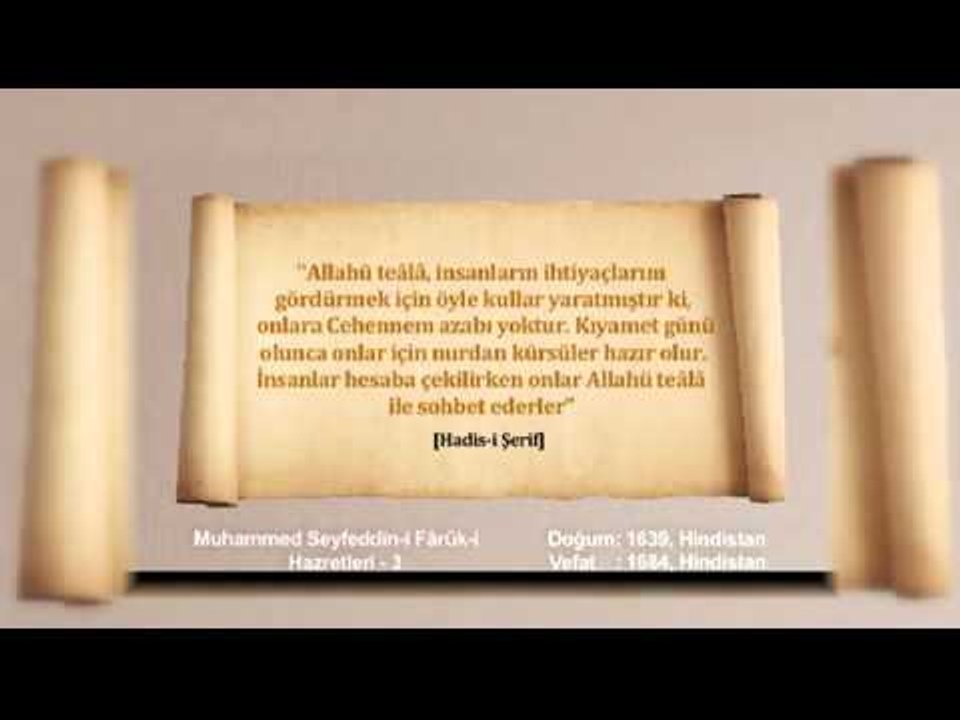 Muhammed Seyffeddin-i Faruk-i Hazretleri Bölüm 3
