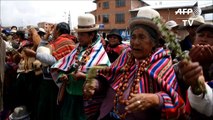 Aymara people pray spirits for rain in drought-hit Bolivia