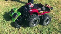 PLAYTIME AT THE PARK PAW PATROL Power Wheels Kinder Eggs Surprise Toys kids Video Monster Truck