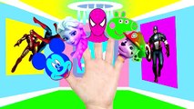 Finger Family collection Сolours Balloons Superhero Spiderman Peppa pig Nursery Rhymes for kids