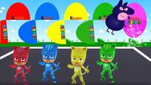 Learn Colours with Catboy Connor, Colors for Children to Learn with Pj Masks Surprise Eggs