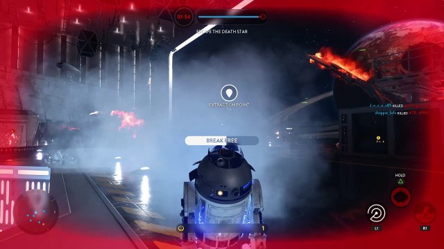 R2 målgång, hela Trench run med sovande bebis i famnen.