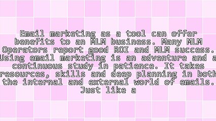 MLM Success With Email Marketing