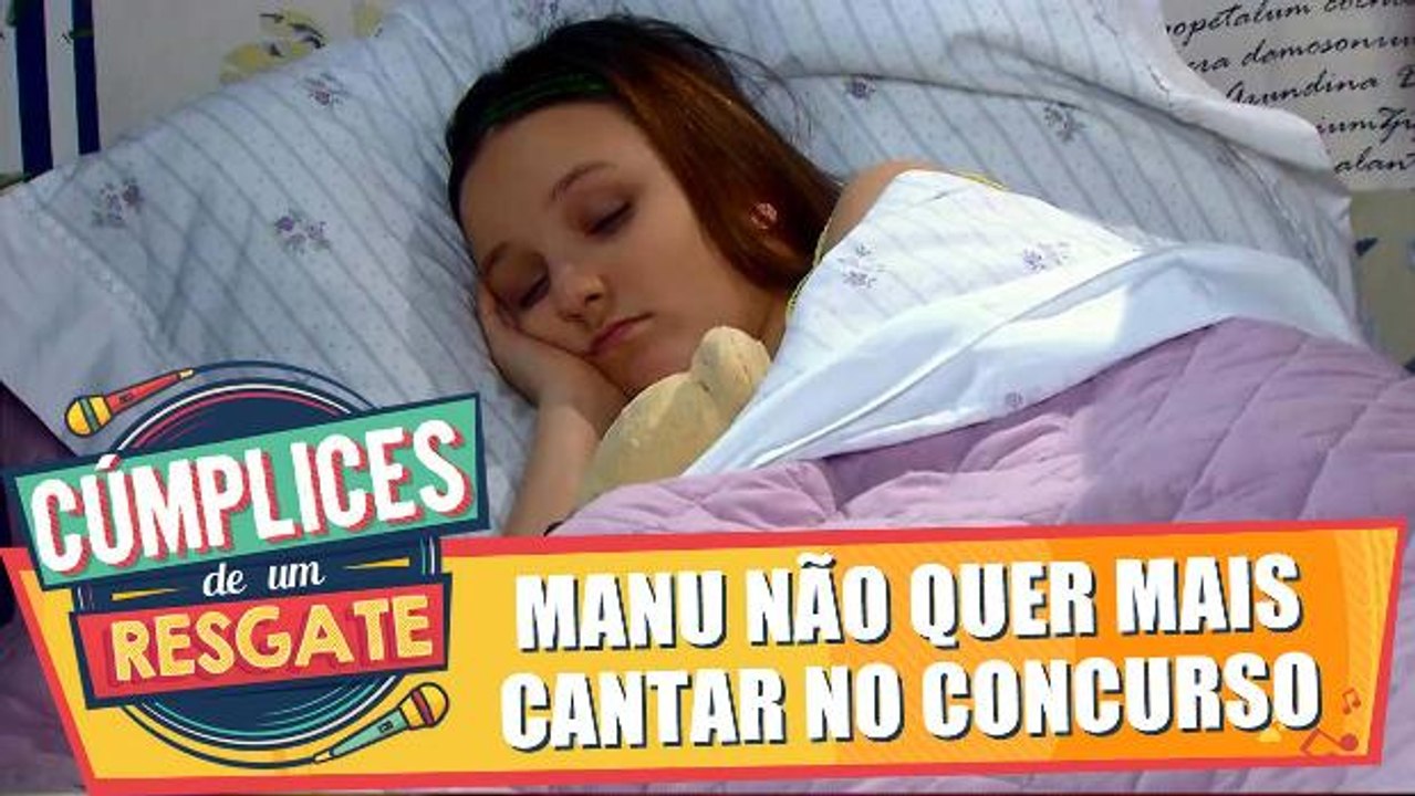 Manu não quer mais cantar no concurso