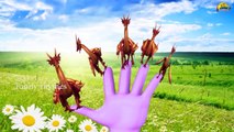 3D Horse Learn Colours Songs Collection | dragon Finger Family Rhymes cartoon rhymes for kids
