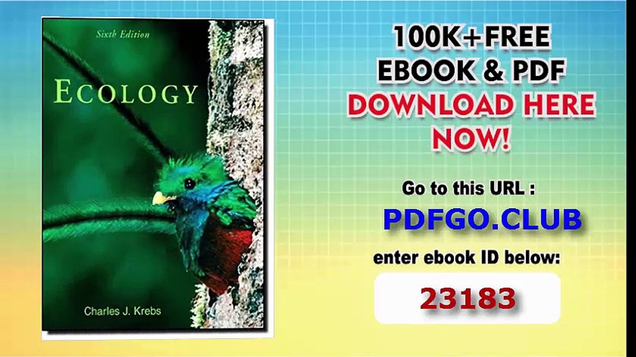 The Experimental Analysis of Distribution and Abundance (6th Edition)