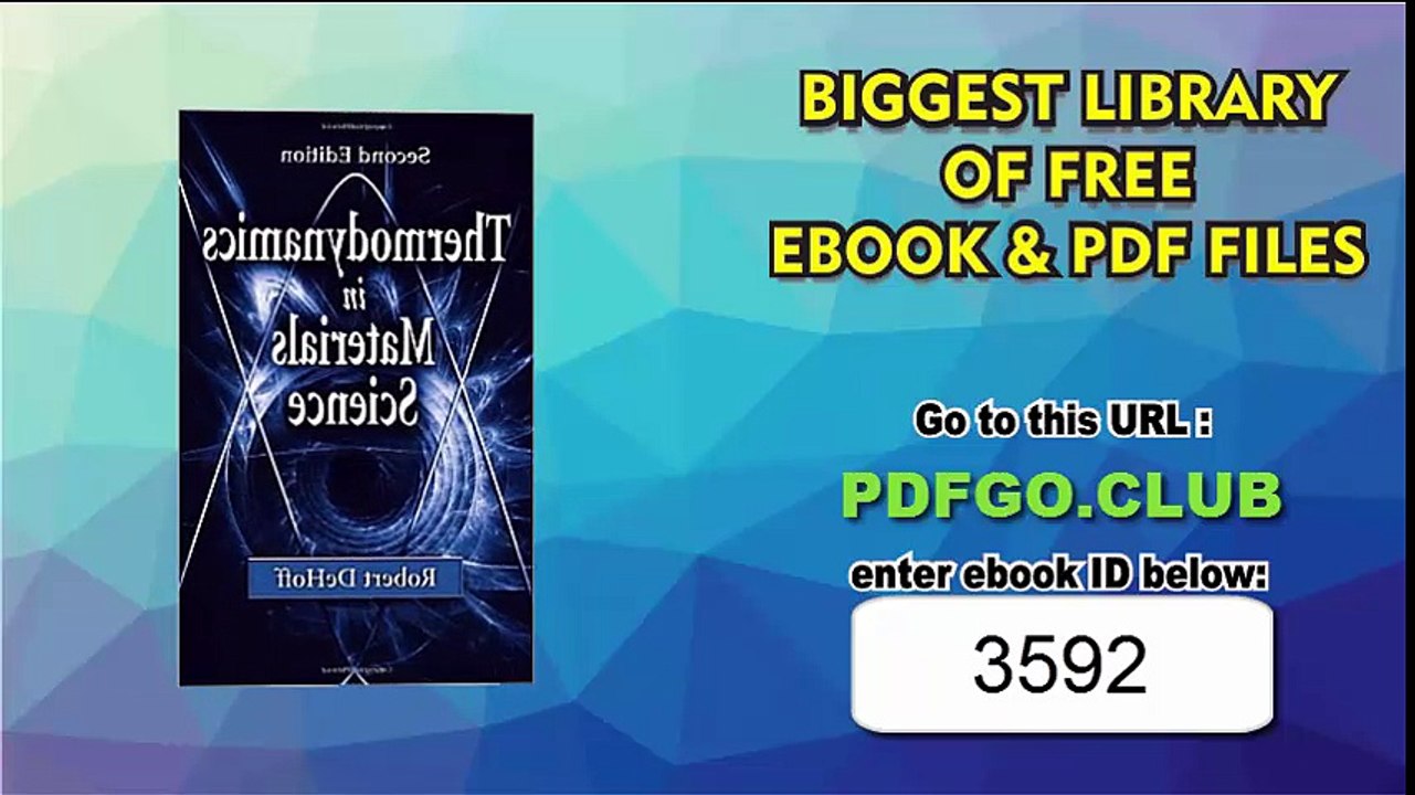 Thermodynamics in Materials Science, Second Edition 2nd Edition