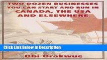 Download Two Dozen Businesses You Can Start and Run in Canada, the USA and Elsewhere kindle Online