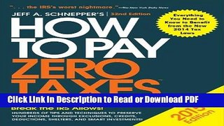PDF How to Pay Zero Taxes 2015: Your Guide to Every Tax Break the IRS Allows Book Online