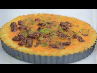 تارت بطاطس بالسجق | نجلاء الشرشابي