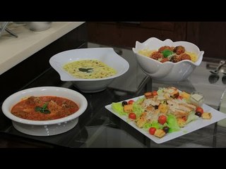 كفتة داوود باشا - شوربة مشروم بالكريمة و الدجاج - سلطة سيزر دجاج | اميرة في المطبخ حلقة كاملة
