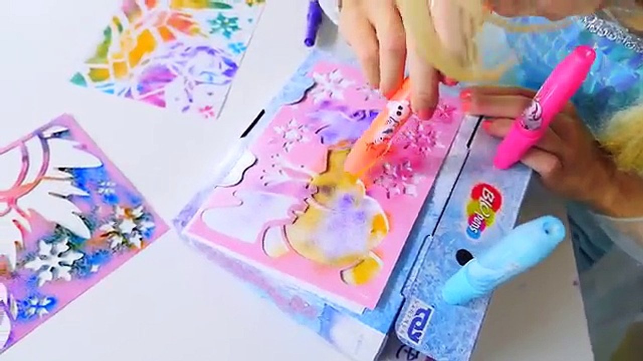 Frozen Elsa Blow Drawing! w_ Spiderman Play Doh Superhero, Pink Spidergirl in Real life