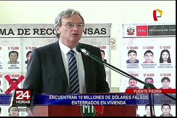 Puente Piedra: policía incautó 10 millones de dólares enterrados en una vivienda