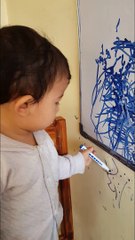 Baby Artwork: Babies Love to Make Wall Graffitis