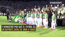 ¡Homenaje a los héroes! El conmovedor tributo de Colombia y Brasil al Chapecoense