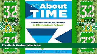 Price It s About Time: Planning Interventions and Extensions in Elementary School Anthology On Audio