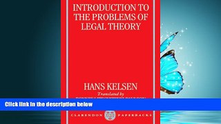 READ book Introduction to the Problems of Legal Theory: A Translation of the First Edition of the