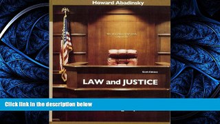 READ book Law and Justice: An Introduction to the American Legal System (6th Edition) Howard