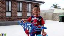 Venom Steals Spiderman Bicycle Kids part1
