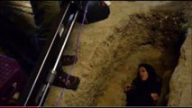 بازیگر زن سینما عکس خوابیدنش در یک قبر را منتشر کرد/هم آنتن داشتم، هم اینترنت