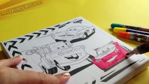 How to color Disney Pixar cars , Lightning mcqueen, Tow Mater, Fin Mcmissile,by Msdisneyreviews