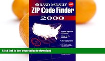 FAVORITE BOOK  Rand McNally Zip Code Finder 2000 FULL ONLINE