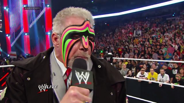 2014 WWE Hall of Famer Ultimate Warrior speaks: Raw, April 7, 2014