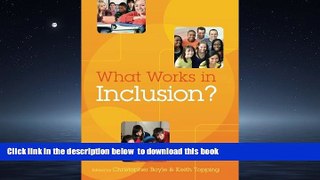 Audiobook What Works In Inclusion? Boyle, Chris Topping, Keith Boyle Audiobook Download