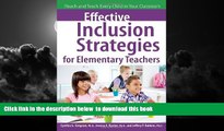 Buy NOW Cynthia Simpson Effective Inclusion Strategies for Elementary Teachers: Reach and Teach