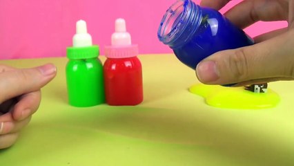 Clay Slime Surprise Disney Princess Cars Mickey Mouse Minecraft nice Surprise Toys in Baby Bottles