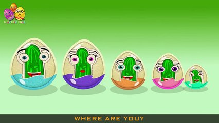Cucumber Surprise Egg |Surprise Eggs Finger Family| Surprise Eggs Toys Cucumber