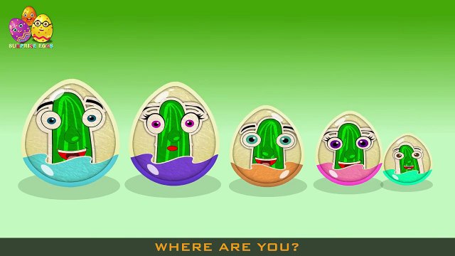 Cucumber Surprise Egg |Surprise Eggs Finger Family| Surprise Eggs Toys Cucumber