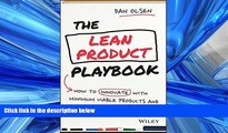 FAVORIT BOOK The Lean Product Playbook: How to Innovate with Minimum Viable Products and Rapid