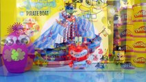 Spongebob Squarepants Pirate Ship Simba Toys Surprise Play Doh Egg By Disney Cars Toy Club