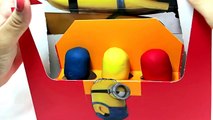 Minions paper bag Play Doh surprises - Frozen Penguins from Madagascar Sofia the first