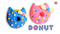 Play Doh Donuts | How to make Play Doh Donuts | Hello Kitty Play Doh Donuts | Kids learning Videos