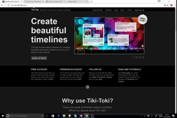Tutoriel d'utilisation de tiki-toki, Frise chronologique sur l'histoire de l'art.